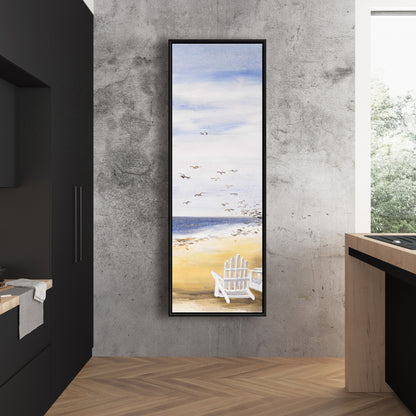 Journée à la plage | Décoration sur toile encadrée « Chambre côtière »