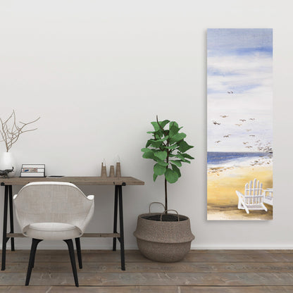 Day at the Beach | Coastal Bedroom Sea Canvas for Home Decor