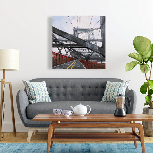 Bridge Architecture Canvas | Modern Bedroom Wall Art Decor