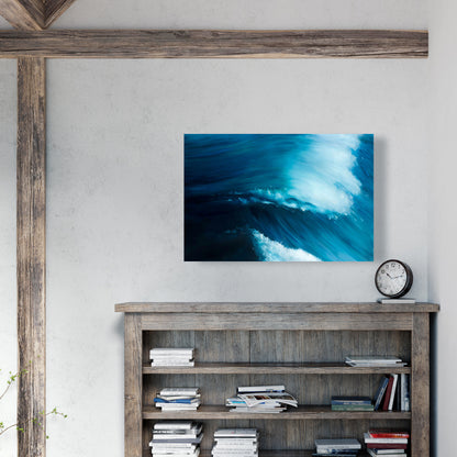Unleashed Sea Blue Bedroom Canvas | Contemporary Home Decor