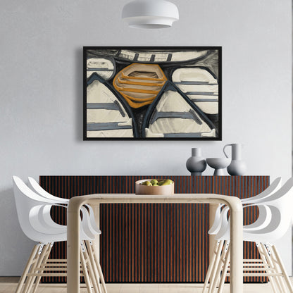 Toile encadrée Canoës - Décoration de salle de bain, bateau, art marin