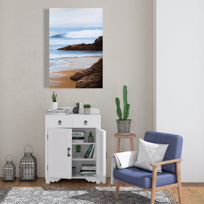 Coastal Bedroom Canvas - Rocks and Seaside Marine Decor
