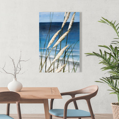 Contemporary Coastal Canvas - Wild Herbs in the Wind Decor