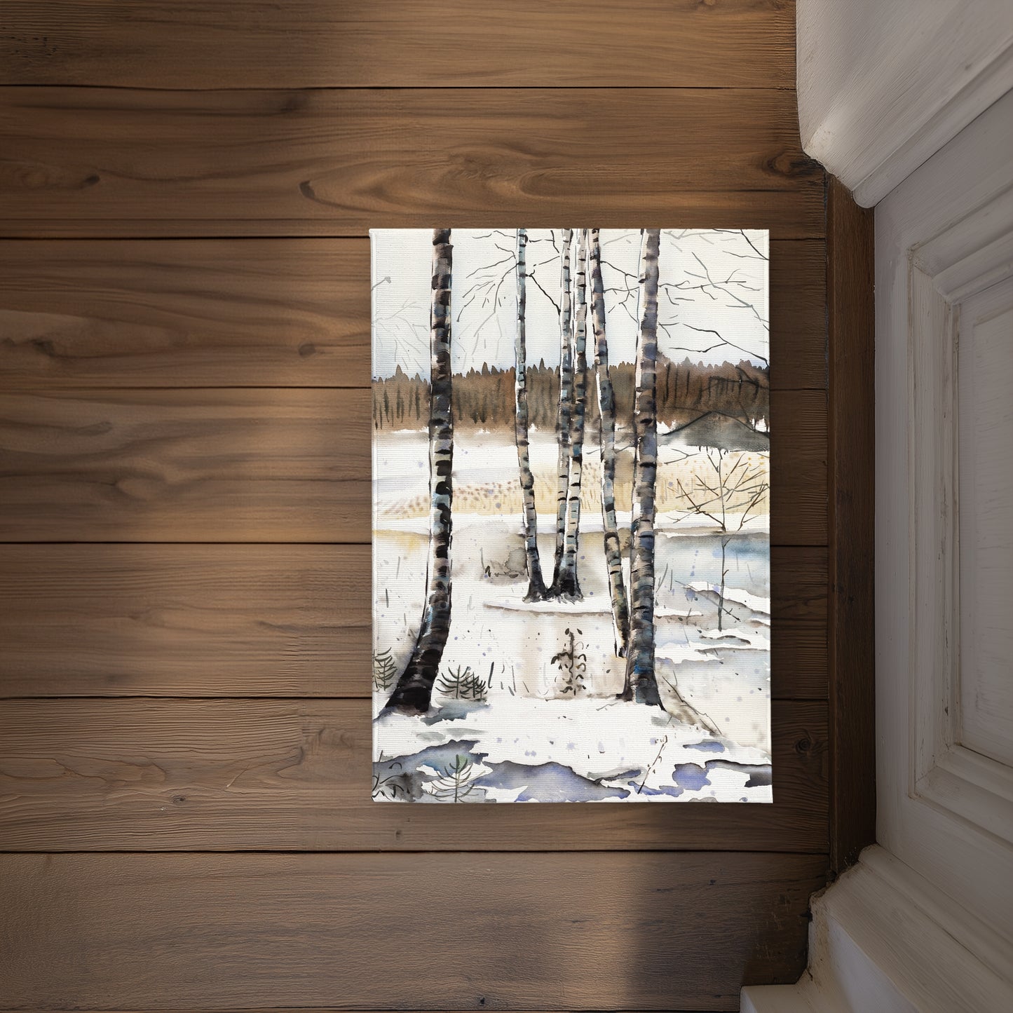 Winter Swamp Indoor Outdoor Door Mat | Landscapes Home Decor