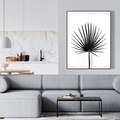 Toile exotique avec feuille de palmier chou | Décoration botanique pour la maison