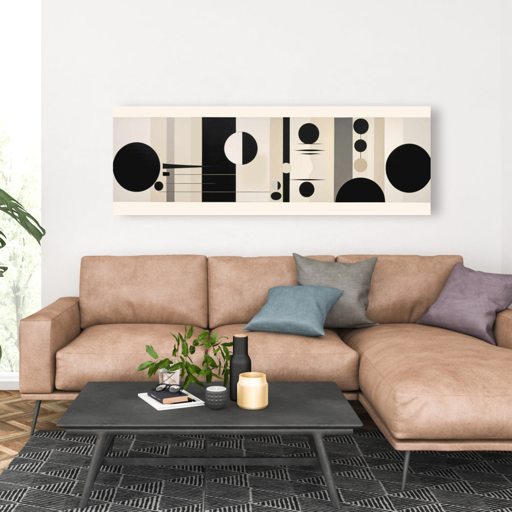 White Abstract Minimalist Canvas - Lowering | Home Decor Art