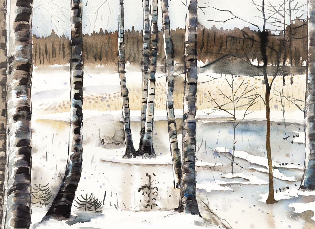 Winter Swamp Indoor Outdoor Door Mat | Landscapes Home Decor