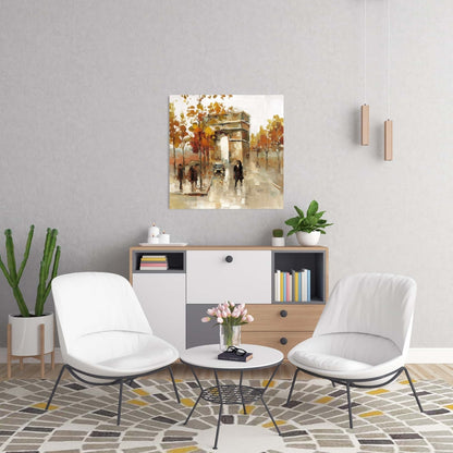 Toile Arc de Triomphe – L'automne à Paris | Décoration d'intérieur