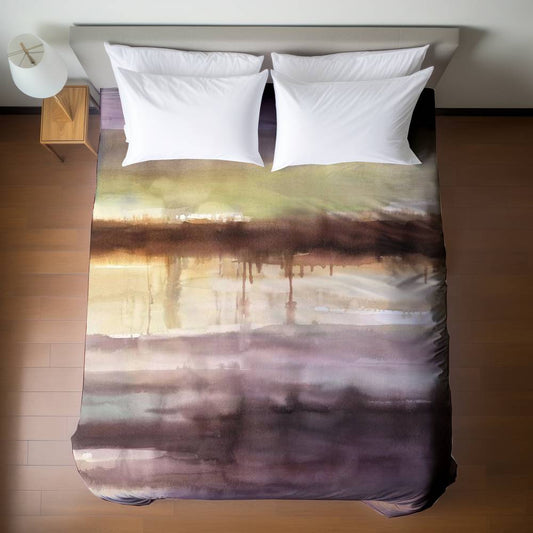 Abstract Brown Stripes Duvet Cover | Home Decor Bedding