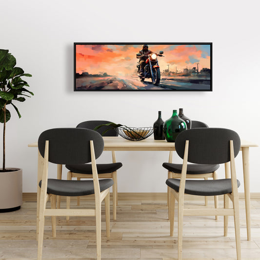 Toile de transport à pleine vitesse – Décoration murale moderne pour chambre à coucher