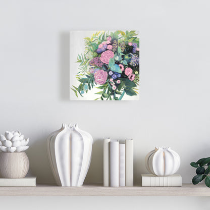 Melody of Fuchsia Flowers | Botanical Canvas | Home Decor