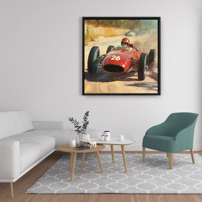 Number 26 Brown Hobbies Framed Canvas | Home Decor Artwork