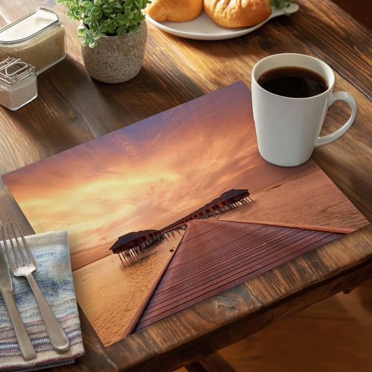 Sea villas - 14"x18" Polyester Placemat