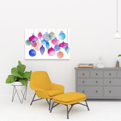 Magic Holidays Blue Canvas | Living Room Decor Wall Art