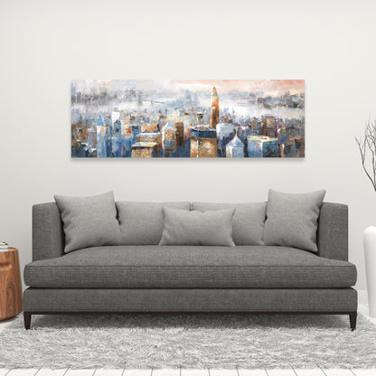Modern Abstract New York City Canvas - Bedroom Wall Decor