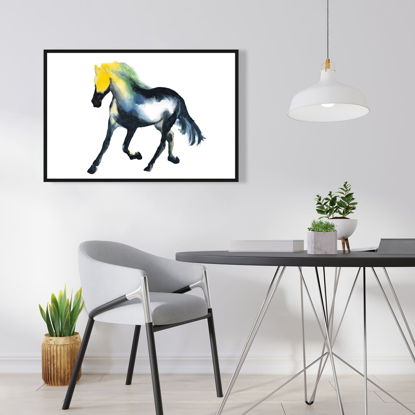 Toile Cheval au galop | Décoration animalière pour les murs de la chambre
