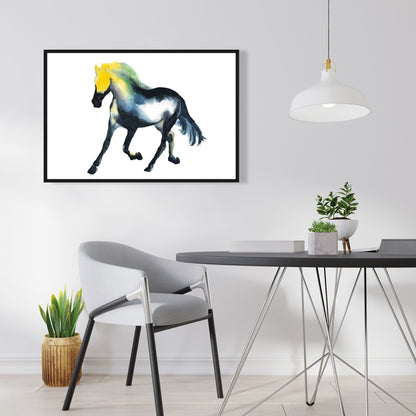 Toile Cheval au galop | Décoration animalière pour les murs de la chambre