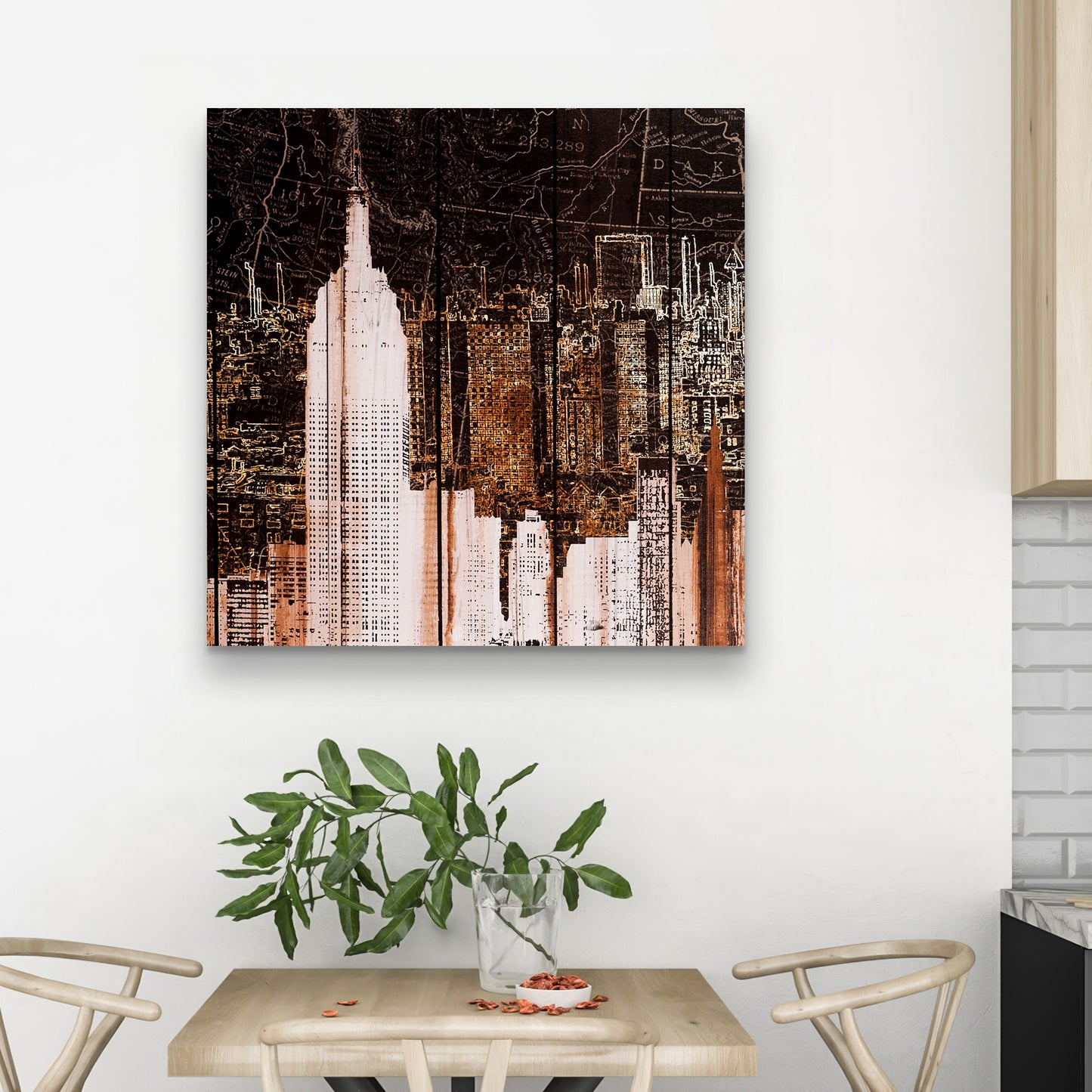 Toile Empire City de New York | Décoration murale pour chambre à coucher