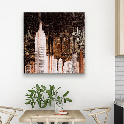 Toile Empire City de New York | Décoration murale pour chambre à coucher