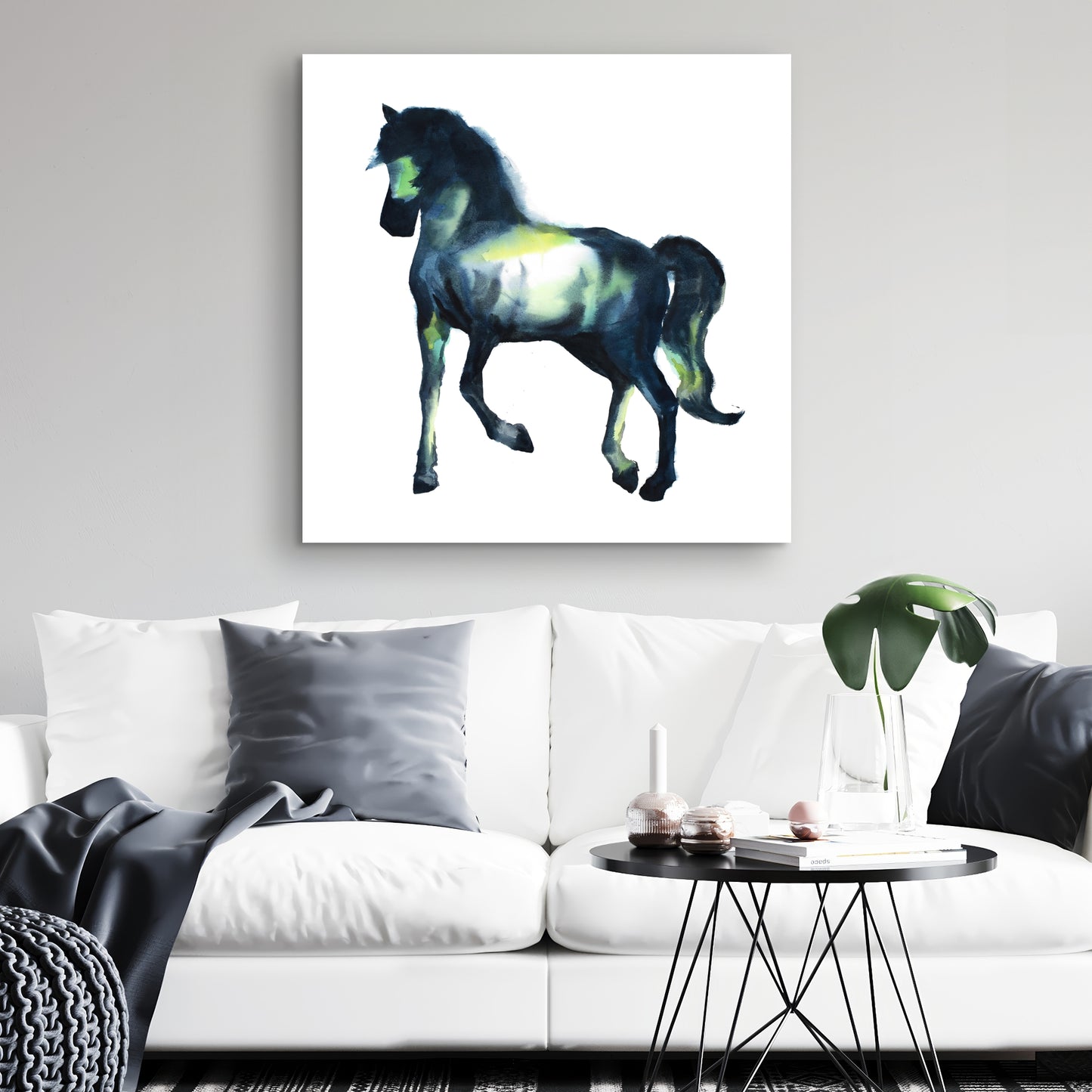 Toile élégante représentant un cheval - Décoration murale animalière