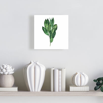 Minimalist Bay Leaves Canvas | Stylish Home Decor Art