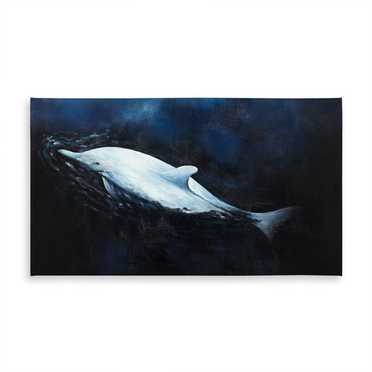 Swimming Dolphin Tablecloth - Blue Aquatic Decor for Home
