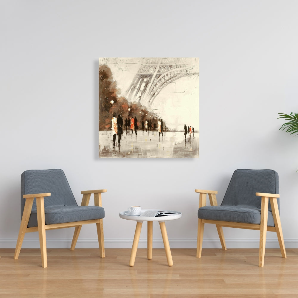 Toile de chambre contemporaine | Décor Tour Eiffel