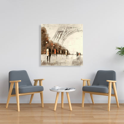 Toile de chambre contemporaine | Décor Tour Eiffel