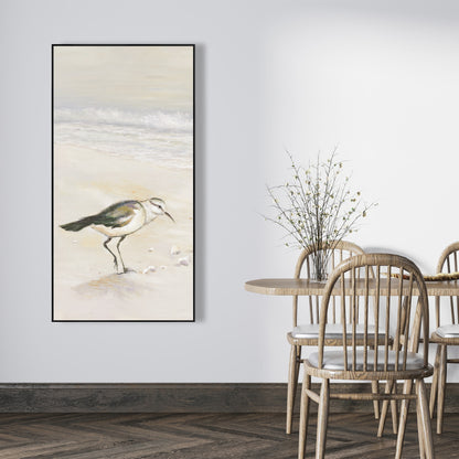 Toile de plage de Bécasseau semipalmé | Décoration murale d'oiseaux