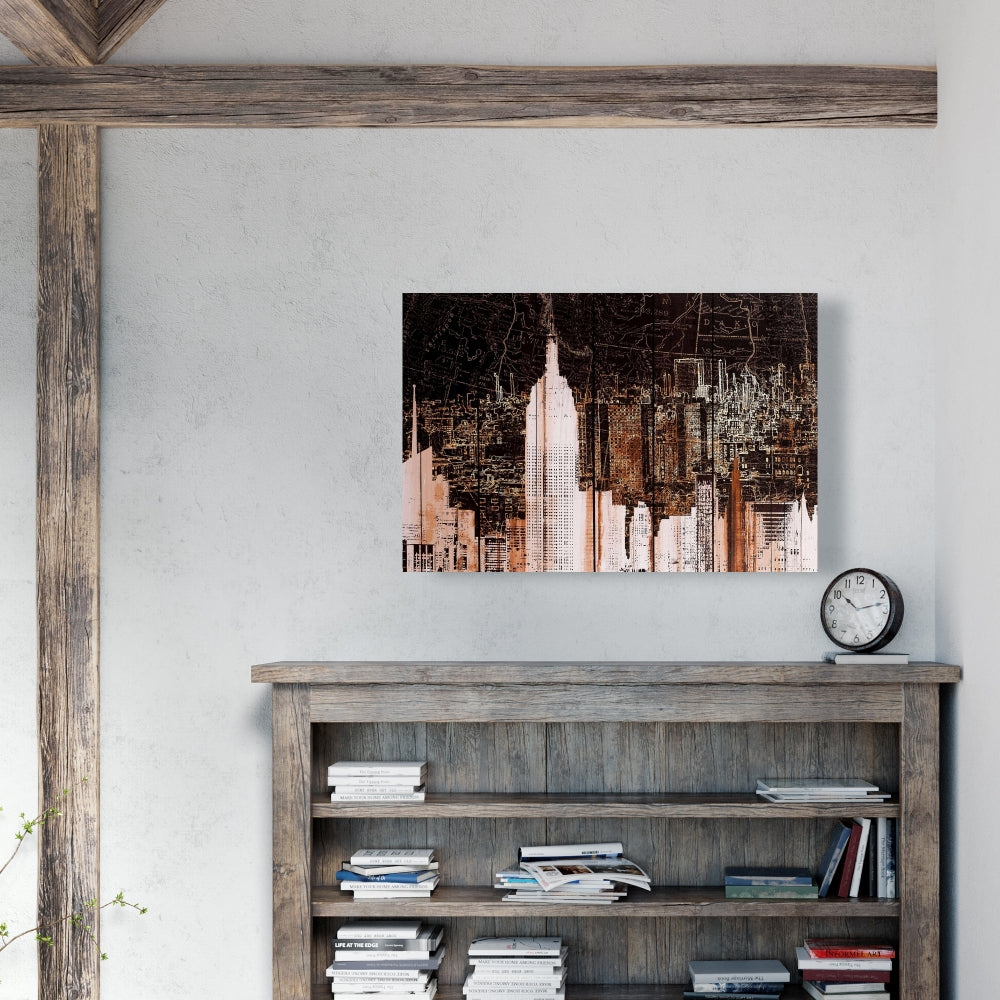 Toile Empire City de New York | Décoration murale pour chambre à coucher