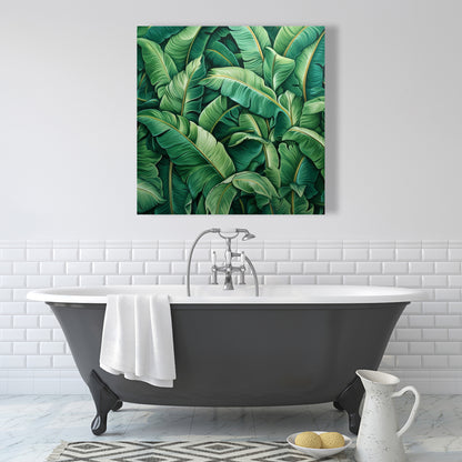 Toile Feuilles Vives - Décoration Florale et Botanique Contemporaine