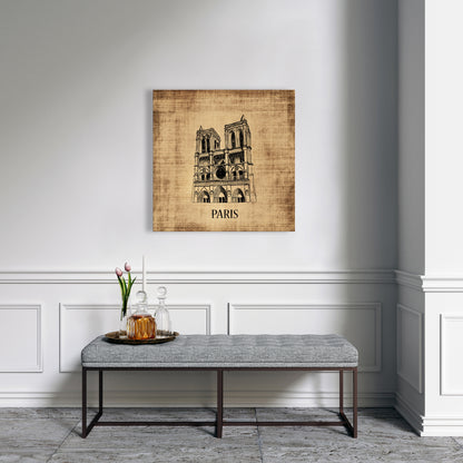 Notre-Dame de Paris Canvas | Illustrative Livingroom Decor