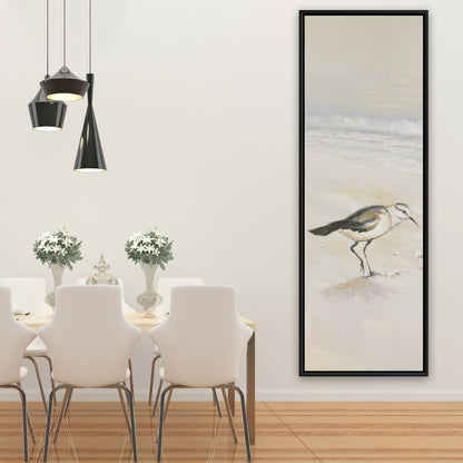 Toile de plage de Bécasseau semipalmé | Décoration murale d'oiseaux