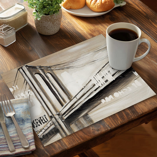 City brige - 14"x18" Polyester Placemat