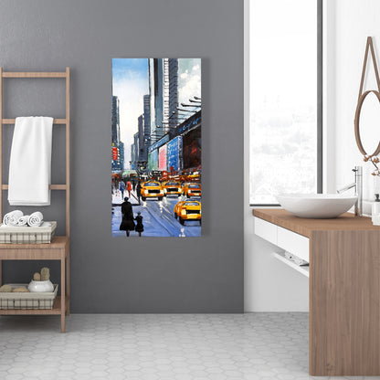 Peak Hour Blue Canvas | Building Cities Home Decor Wall Art