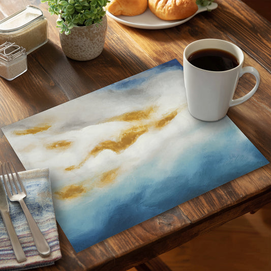 Abstract landscape - 14"x18" Polyester Placemat