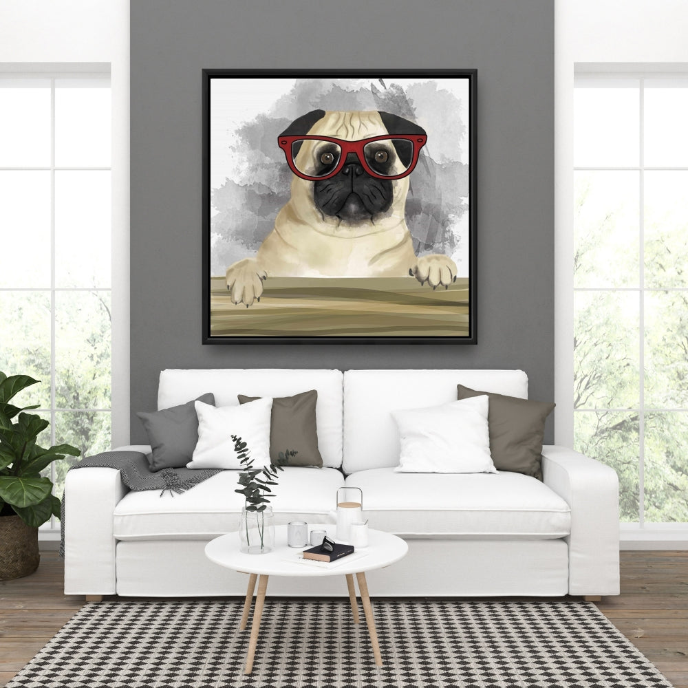 Toile encadrée Geek Carlin Brown Animaux pour décoration intérieure