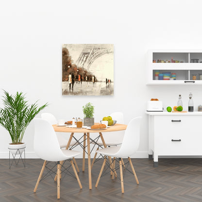 Toile de chambre contemporaine | Décor Tour Eiffel