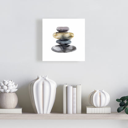 Toile Nature morte avec minéraux et pierres chaudes - Décoration de chambre