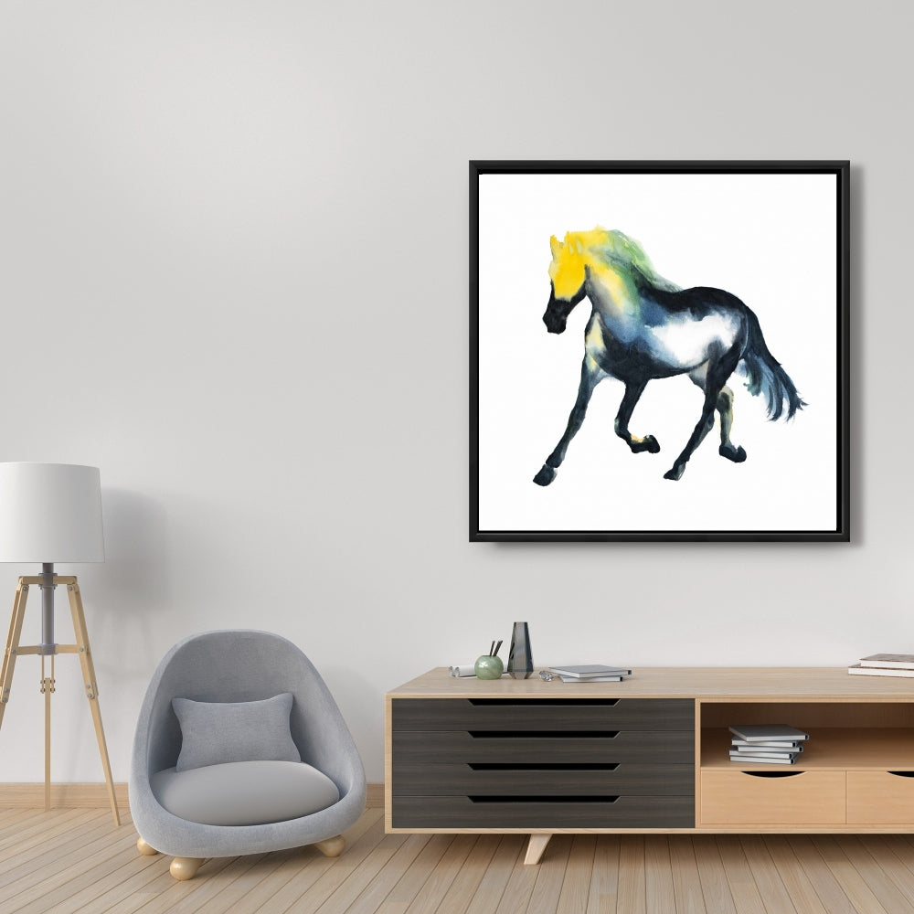 Toile Cheval au galop | Décoration animalière pour les murs de la chambre