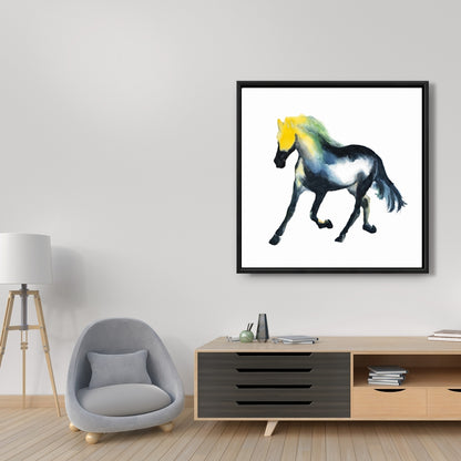 Toile Cheval au galop | Décoration animalière pour les murs de la chambre