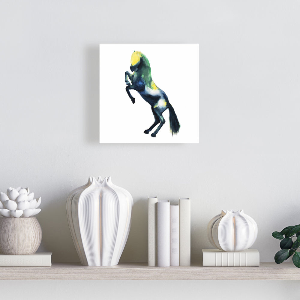 Toile Cheval de Salutation – Art Animalier pour Décoration de Chambre