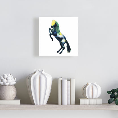 Toile Cheval de Salutation – Art Animalier pour Décoration de Chambre