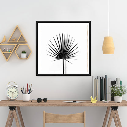 Toile exotique avec feuille de palmier chou | Décoration botanique pour la maison