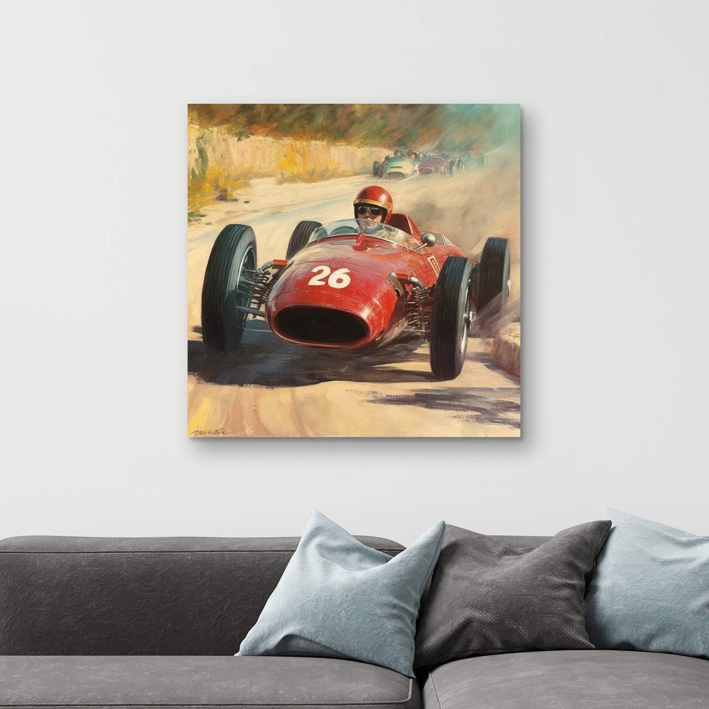 Toile marron contemporaine numéro 26 – Décoration d'intérieur