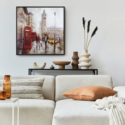 Toile Big Ben Londres - Décoration de chambre rouge | Art encadré