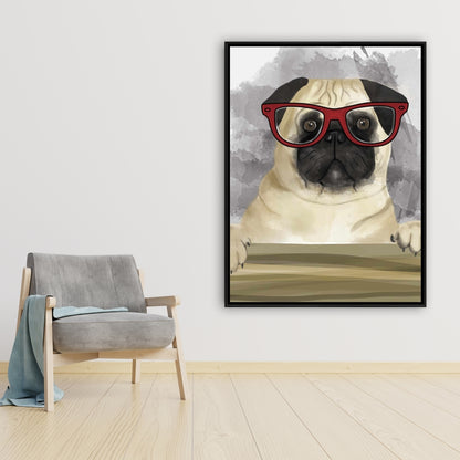 Toile encadrée Geek Carlin Brown Animaux pour décoration intérieure