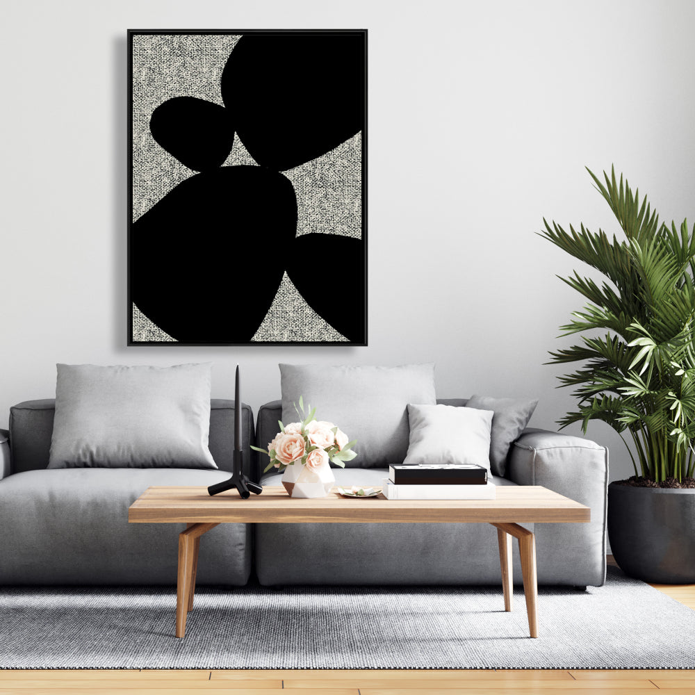 Toile blanche à motifs pour chambre à coucher | Décoration murale