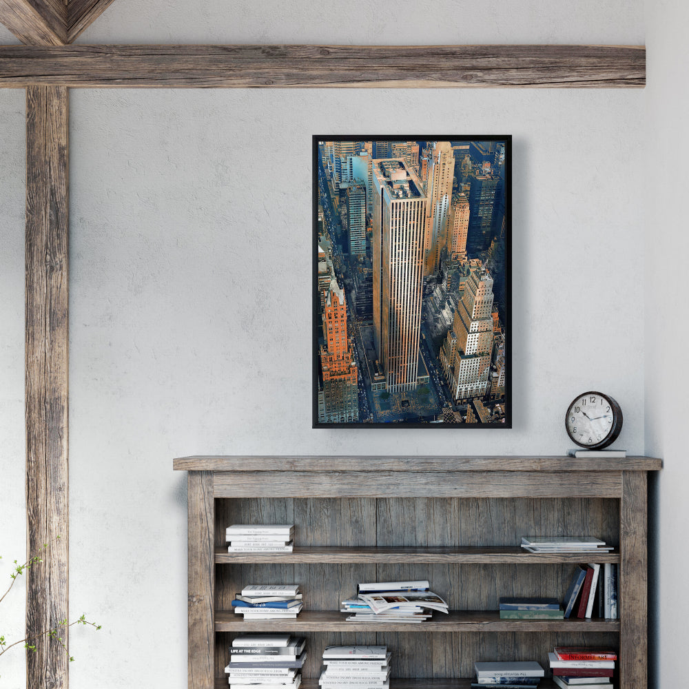 Toile du bâtiment General Motors - Décoration urbaine hyperréaliste