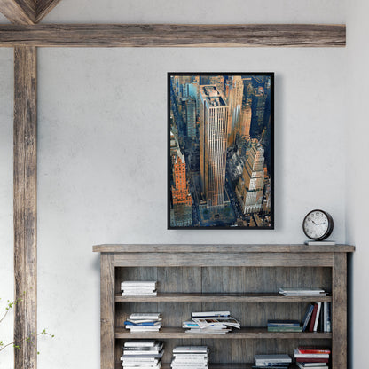 Toile du bâtiment General Motors - Décoration urbaine hyperréaliste